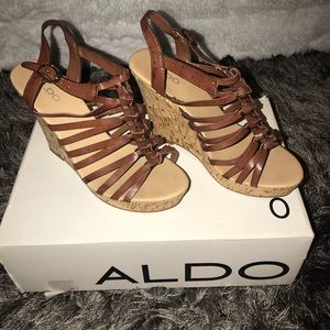 Aldo Marylayne cork wedges